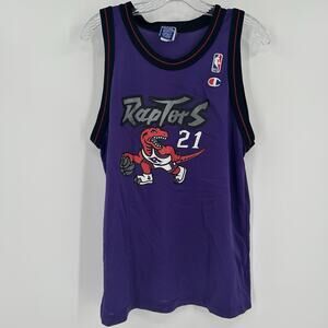 Vintage Champion Marcus Camby Toronto Raptors jersey NBA Authentic #21 S/M
